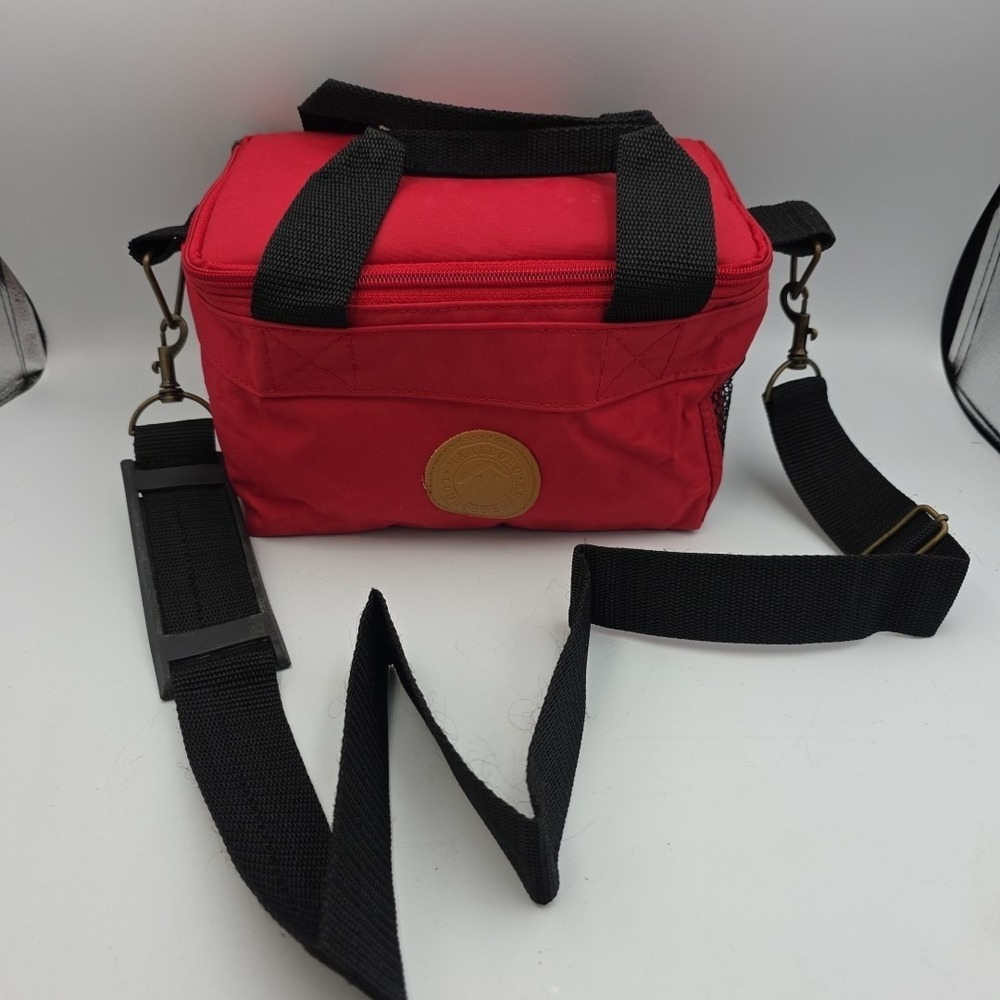 Vintage Marlboro Red 6 Pack Cooler Bag Insulated Lunch Box Tote Bag Zip Up